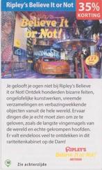 Ripley's Believe It or Not 35% kortingsbon, Eén persoon, Kortingskaart