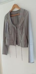 leer, Kleding | Dames, Jasjes, Kostuums en Pakken, Ophalen of Verzenden, Zo goed als nieuw, Maat 34 (XS) of kleiner, Grijs