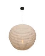 Beige linnen Anna Bangalore lamp / hanglamp, nieuw., Ophalen, Nieuw, Stof, 50 tot 75 cm