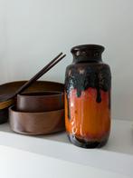 Vintage Westgermany vaas van Scheurich, mooi fatlava decor, Aardewerk of Porselein, Ophalen of Verzenden, Zo goed als nieuw, Minder dan 50 cm