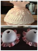 Glazen kapjes roze lampenkapjes diversen, Ophalen of Verzenden