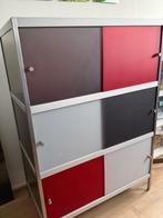 Kast 142 cm hoog met glasplaat, Huis en Inrichting, Kasten | Overige, Ophalen, Gebruikt