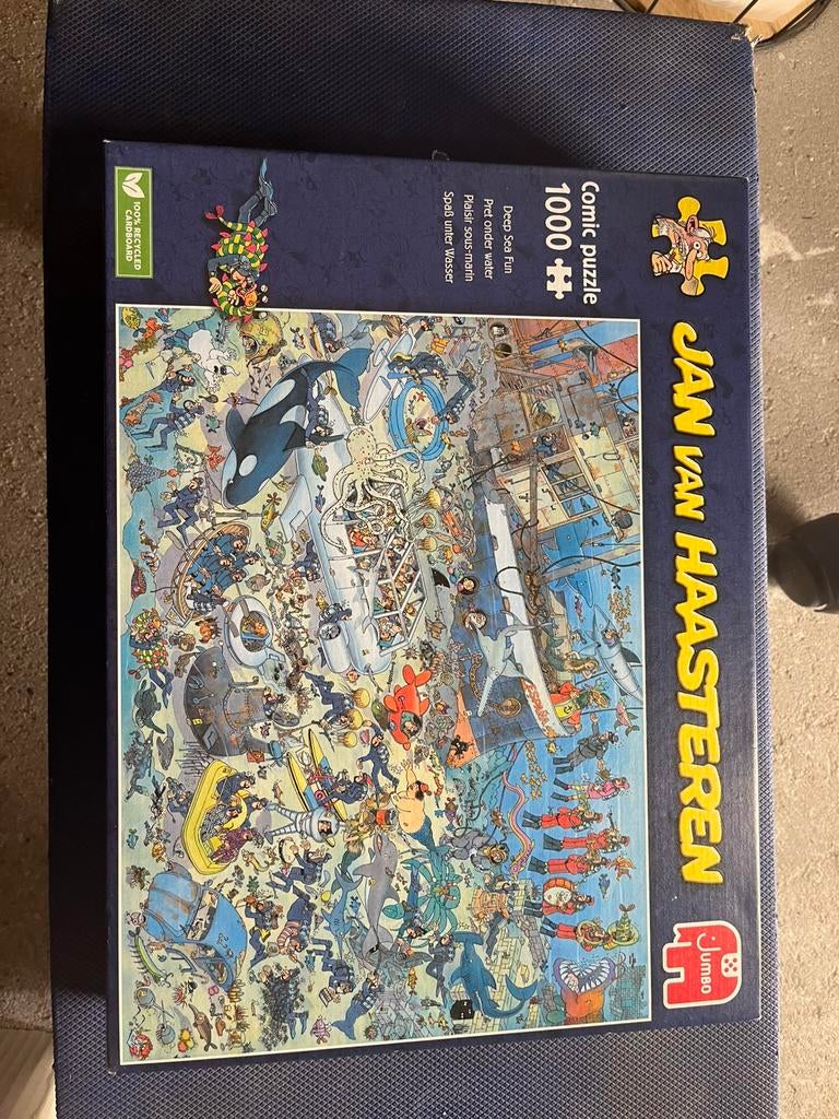 Jan van haasteren Pret Onder Water, Ophalen, 500 t/m 1500 stukjes, Zo goed als nieuw