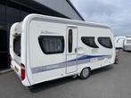 Hobby La Vita 455 UF Bed 207CM lang + Rondzit + WC + Mover, Caravans en Kamperen, Caravans, Standaardzit, Hobby, Bedrijf, Overige typen
