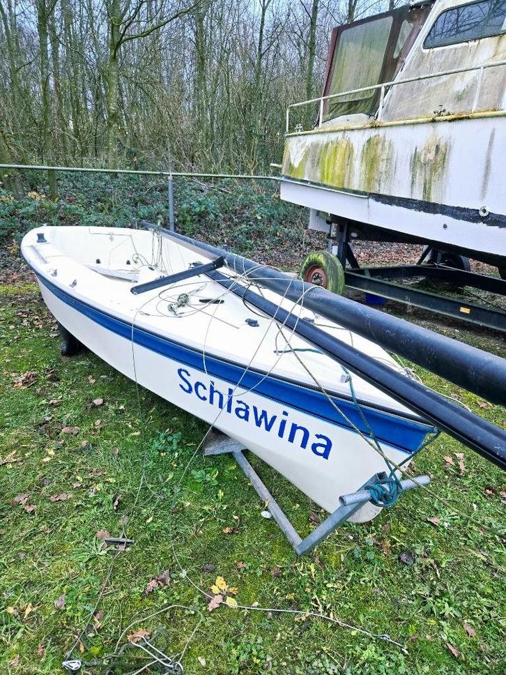 **LAATSTE KANS** ZEILBOOT INCL. ZEILEN EN TOEBEHOREN, Watersport en Boten, Zeilen en Zeiltoebehoren, Zo goed als nieuw, Overige typen