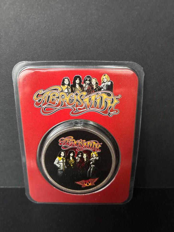 Aerosmith Zilveren Herdenkingsmunt 2023 zilver 1 ounce, Postzegels en Munten, Munten | Oceanië, Zilver, Ophalen of Verzenden