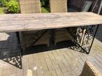 Mooie brocante tuintafel., Nieuw, Rechthoekig, Ophalen of Verzenden, Hout