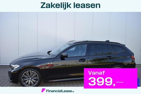 BMW 320d Touring xDrive M-Sport Sapphirschwarz Pano Live-Coc, Auto's, BMW, Bedrijf, Lease, Financial lease, 3-Serie, ABS, Airbags