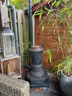 Gietijzeren Houtkachel - 3 Delen + Pijp, Tuin en Terras, Ophalen