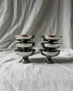 Vintage Franse RVS ijscoupes inox dessert coupes set van 6, Huis en Inrichting, Ophalen, Overige materialen, Overige stijlen, Overige typen