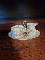 Suikerpot en melkkan op schaaltje, Ophalen