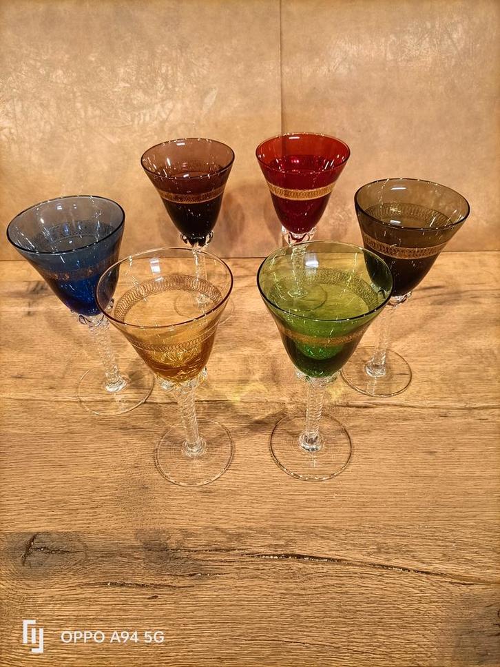 Murano Wijnglazen, Made in Italy, Antiek en Kunst, Antiek | Glas en Kristal, Ophalen of Verzenden