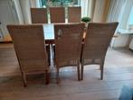 Stevige rieten stoelen, Ophalen, Zo goed als nieuw, Bruin, Hout