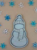 Houten Sneeuwpop Vulvorm - nieuw, Ophalen of Verzenden, Nieuw, Overige typen