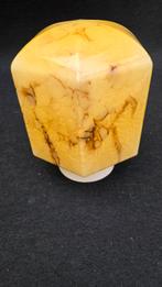 Art deco gemarmerde glazen lamp, Ophalen of Verzenden, Zo goed als nieuw