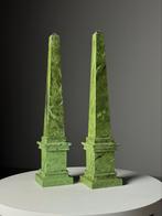 2x Faux Marbre Obelisk hout, Ophalen