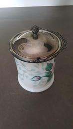 Vintage pot met silver plated deksel van Wm. A. Rogers, Ophalen of Verzenden