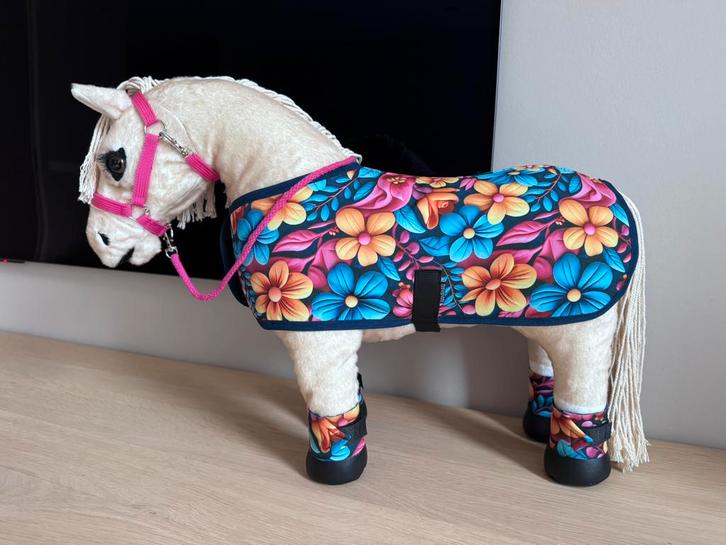 Deken, halster, knuffelpony (o.a. Lemieux toy Pony), Kinderen en Baby's, Speelgoed | Knuffels en Pluche, Nieuw, Overige typen