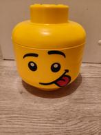 Lego Opbergdoos Hoofd - Gezicht, Kinderen en Baby's, Speelgoed | Duplo en Lego, Ophalen of Verzenden, Zo goed als nieuw, Losse stenen