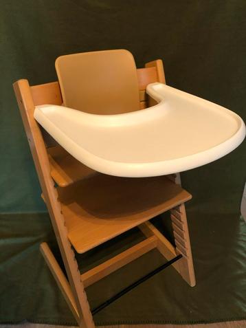 Stokke Tripp Trapp met Newbornset, Babyset en Tray beschikbaar voor biedingen