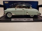 Chevrolet Bel Air hard top coupe mintgroen Motormax 1:18 KRD, Hobby en Vrije tijd, Modelauto's | 1:18, Ophalen of Verzenden, Zo goed als nieuw