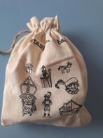 Sinterklaas houten stempels in zak, Ophalen, Gebruikt