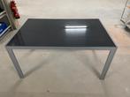glazen eettafel tuintafel, Tuin en Terras, Tuintafels, Ophalen, Zo goed als nieuw, Rechthoekig, Aluminium
