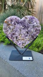 Uniek amethist hart, Verzamelen, Mineralen en Fossielen, Ophalen of Verzenden