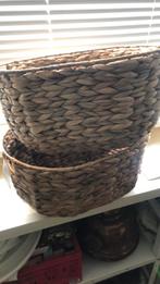 Rieten manden, Huis en Inrichting, Woonaccessoires | Schalen en Manden, Ophalen of Verzenden, Nieuw, Rechthoekig, Riet