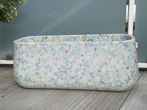 Plantenbak van gerecycled plastic, Tuin en Terras, Bloembakken en Plantenbakken, Nieuw, Kunststof, Binnen, Balkon, Tuin, 30 tot 60 cm