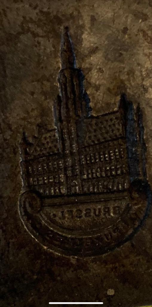 2 Matrijzen verzilverde theelepeltje Brussel BE 't Harde NL, Antiek en Kunst, Antiek | Gereedschap en Instrumenten, Ophalen of Verzenden