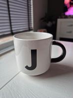 HEMA Beker met de letter 'J', Nieuw, Ophalen of Verzenden, Overige stijlen, Kop(pen) en/of Schotel(s)