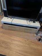 Wit Tv meubel met stelling kast bruin, Ophalen, Gebruikt, 100 tot 150 cm, Minder dan 100 cm