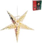 Hangende kerstster goud of rood INCLUSIEF snoer, Ophalen of Verzenden, Nieuw