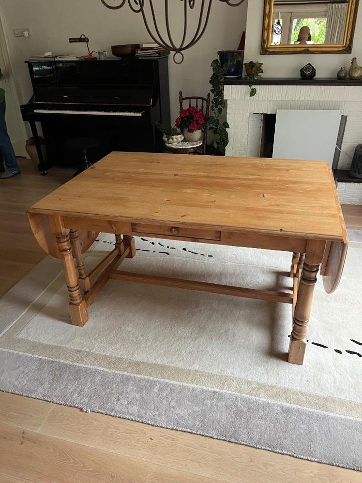 Massief houten tafel | uitklapbaar | breed 135/231 | diep 95, Antiek en Kunst, Antiek | Meubels | Tafels, Ophalen