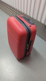 Zalmroze handbagage koffer met gebruikerssporen, Sieraden, Tassen en Uiterlijk, Koffers, Ophalen, Uitschuifbare handgreep, Gebruikt