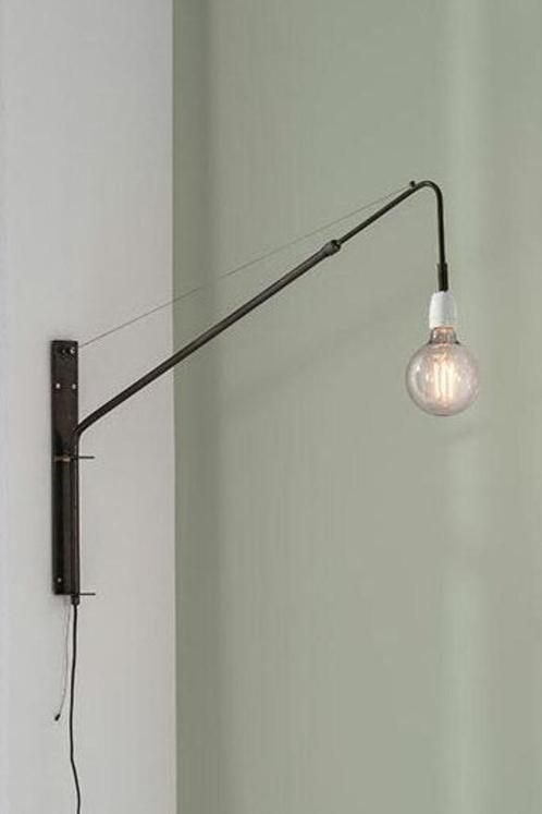 Leuke wandlamp Marnix metaal & porselein, Huis en Inrichting, Lampen | Wandlampen, Zo goed als nieuw, Metaal, Ophalen