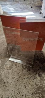 3x Folderstandaard T-type A3 (43x30cm), Ophalen of Verzenden, Zo goed als nieuw