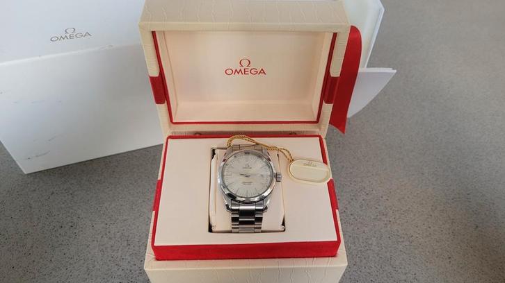 Omega seamaster aqua terra full set (box and papers), Sieraden, Tassen en Uiterlijk, Horloges | Antiek, Polshorloge, Omega, Staal