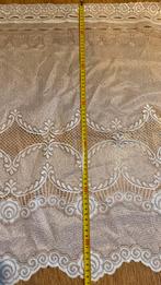 Valletje kort gordijn strook.4.80 m bij 66 cm wit kant voile, Wit, Zo goed als nieuw, Minder dan 100 cm, 50 tot 100 cm