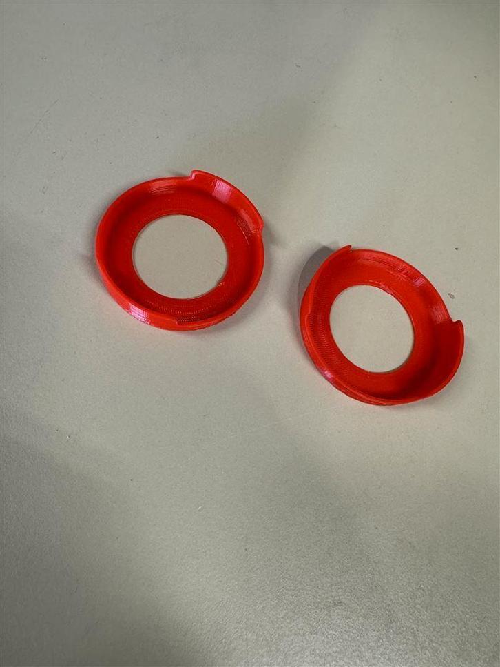 Abarth 595 Series 3 & 4 – 3D printed mistlamp sierlijsten ro, Auto diversen, Auto-accessoires, Zo goed als nieuw, Ophalen of Verzenden