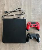 Playstation 4 slim + 2 controlers, Spelcomputers en Games, Spelcomputers | Sony PlayStation 4, 500 GB, Met 2 controllers, Ophalen of Verzenden