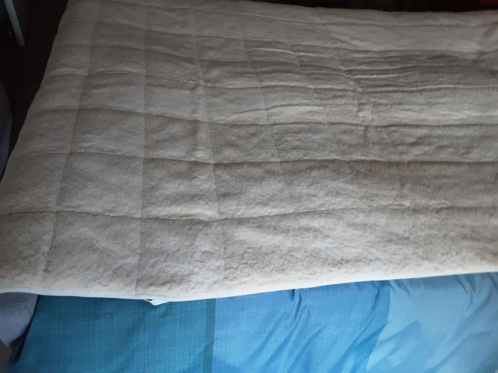WOLLEN ONDERDEKEN1 PERSOONS, Ophalen, Zo goed als nieuw, Eenpersoons, 90 cm