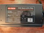 550 Watt ATX voeding MS-TECH MS-N550-VAL-CM – Zo goed als ni, Ophalen of Verzenden, Zo goed als nieuw