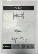 TV presentatiestandaard, zwart, verrijdbaar, Ophalen, Zo goed als nieuw