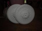 2 Plafond Rozetten/Ornamenten, Huis en Inrichting, Ophalen of Verzenden, Gebruikt