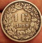 1 Frank Helvetica stand; zilver, Postzegels en Munten, Munten | Europa | Niet-Euromunten, Verzenden, België, Zilver