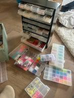 Volledige kralenverzameling incl ladenkast, Hobby en Vrije tijd, Ophalen, Zo goed als nieuw