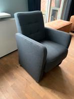 Stoel fauteuil stof antraciet - inclusief gebruikersporen, Huis en Inrichting, Fauteuils, Ophalen, Gebruikt, Minder dan 75 cm