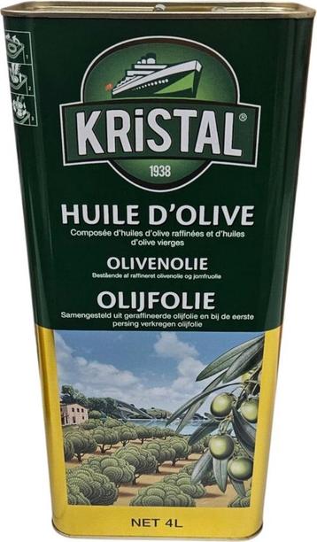 KRISTAL OLIJFOLIE COLD PERS 4 LITER PURE GOLD & HEALTHY beschikbaar voor biedingen